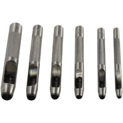 6-Piece Leather Hollow Punch Set 1/8" to 5/16" (3mm to 8mm)