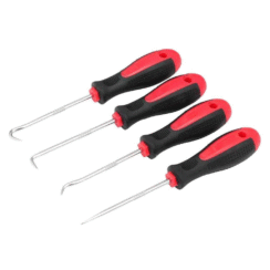 4-Piece Precision Hook & Pick Set (CR-V Steel)