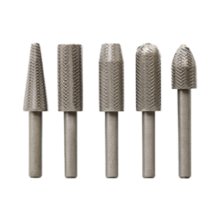 Set of 5 High-Speed Steel (HSS) Rotary Burr Drill Bits