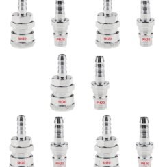 Pneumatic Air Line Quick Release Coupler Set 1/4" BSP (Pack of 5)