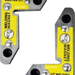 Magnetic Welding Corner Squares, 90° Right Angle Fixture (Set of 2)