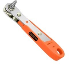 AASONS Mini Ratchet Wrench, Right Angle Phillips Magnetic Screwdriver For Confined Hard To Reach Spaces With 1/4" Drive High Torque Offset Reversible Mini Ratchet Spanner For Tight Areas