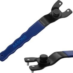 AASONS Angle Grinder Wrench, Durable Universal Pin Spanner Wrenches Rotating Nut Adjustable Steel for Bench Grinders for Circular Saws Lock-Nut Wrench