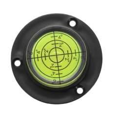 1 Piece, 50mm Diameter Spirit Level Bullseye Micro Button Level With Base