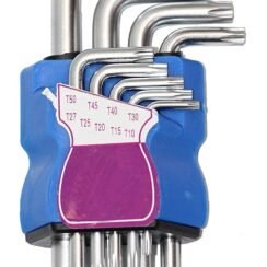 Torx/Star Allen Key Set of 9pcs with Hole from T10 to T50