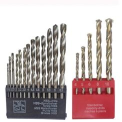 Drill Bit Set of 13 for Wood, Malleable Iron, Aluminium, Plastic and Masonry with Set of 5 Pieces for Concrete and Brick Wall Drilling (Combo Set 18 Piece)