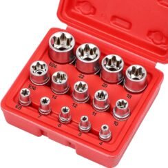 14-Piece E-Torx Socket Set (E4?E24) ? Chrome Vanadium Steel