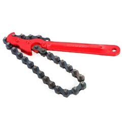 Heavy-Duty Chain Wrench Oil Filter Tool Pipe Fittings Tools Single Sided Adjustable Wrench (9")