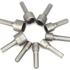 9-Piece Nut Driver Drill Bit Set (5?13 mm, 1/4? Hex Shank)