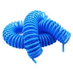 6mm OD x 4mm ID x 10 Meter Long Polyurethane Flexible Pneumatic Pipe PU Coil Helical Spiral Tube Spring Hose