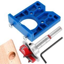 AASONS Door Hinge Jig, Forstner Bit Set, 35mm Hinge Drill Bit For Kitchen Door Handle Jig, Puncher Locator For Cabinet Hinges And Mounting Plates Concealed Guide Boring Hole Saw Cutter Positioner