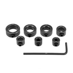 7pcs Drill Bit Depth Stop Rings Set For Drilling Length Limiter 3/4/5/6/8/10/12 mm, With Allen Key